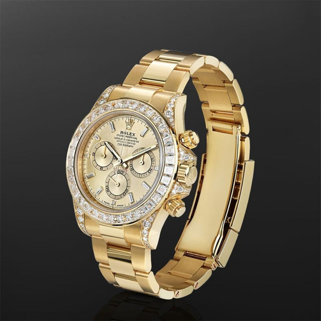 Chronograph Daytona Gold & Diamonds Men'S Watch