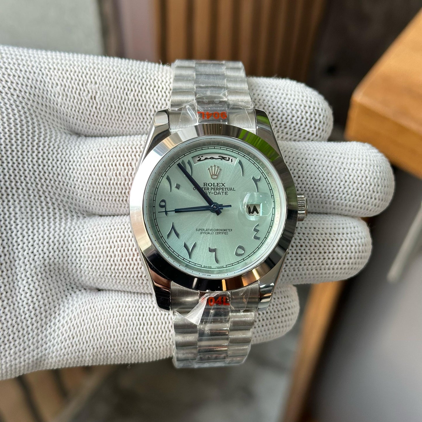 Day-Date 40 40mm Ice Blue Arabic Dial